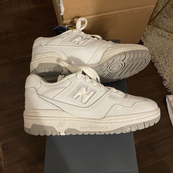 New Balance 550 White & Grey - Picture 2 of 10